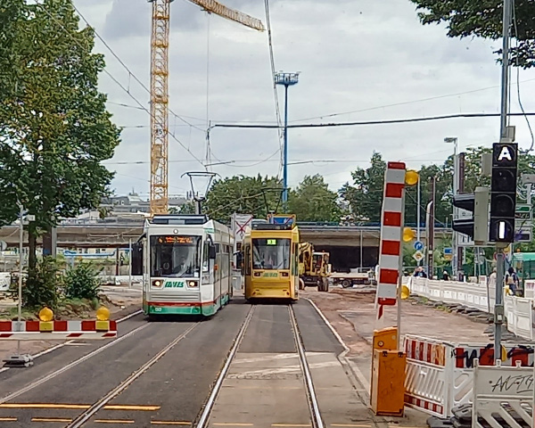 2. Nord-Süd-Verbindung der Straßenbahn  in Magdeburg